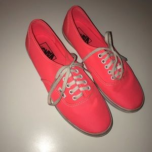 Neon Coral Vans ✨
